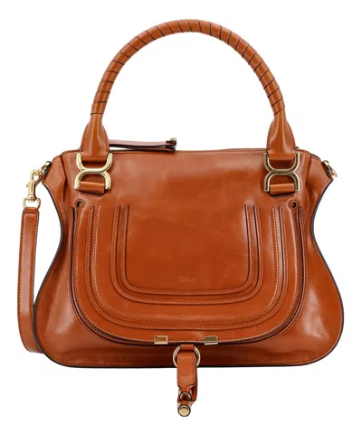 Chloé Marcie Handbag In Brown