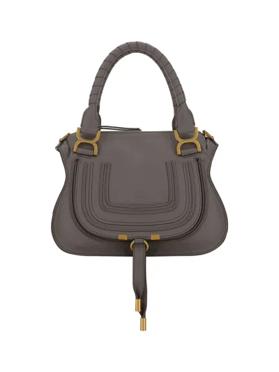 Chloé Marcie Handbag In Cashmere Grey