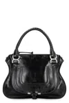 Chloé Marcie Handbag In Shiny Leather In Black