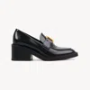 Chloé Marcie Heeled Loafer In Black