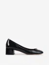 Chloé Marcie Embellished Patent-leather Pumps In Black