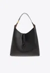 Chloé Marcie Hobo Bag In Grained Leather In Black