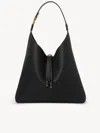 Chloé Sac Hobo Marcie En Cuir Grainé Femme Noir Taille Onesize 100% Cuir De Veau In Black