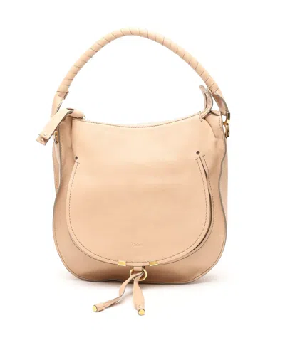 Chloé Marcie Hobo Bag In Neutral