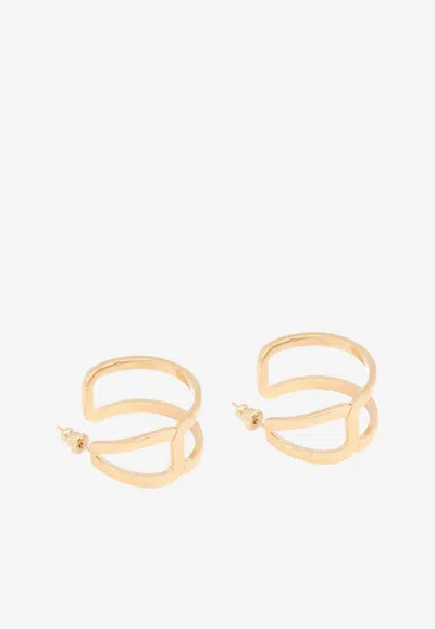 Chloé Marcie Hoop Earrings In Gold