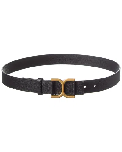 Chloé Chloe Marcie Leather Belt In Black