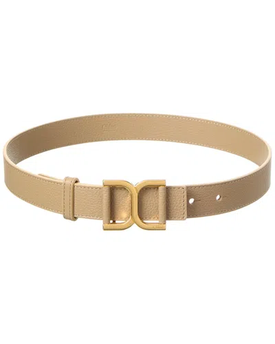 Chloé Marcie Leather Belt In Brown