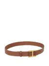 Chloé Marcie Leather Belt In Brown