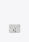 Chloé Marcie Leather Cardholder In Silver