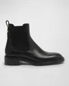 Chloé Marcie Leather Chelsea Ankle Booties In Black
