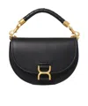 Chloé Marcie Leather Crossbody Bag In Black