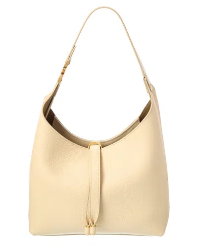 Chloé Marcie Leather Hobo Bag In White