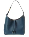 Chloé Marcie Small Hobo Bag In Grained Calfskin In Blue