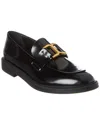 Chloé Marcie Black Brushed Calf Leather Loafer In Black