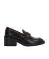 Chloé Chloe Marcie 65 Leather Loafers In Black
