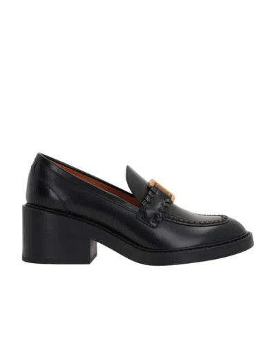CHLOÉ CHLOÉ MARCIE BRUSHED LOAFERS