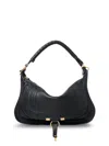Chloé Small Leather Marcie Shoulder Bag In Black
