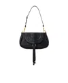 Chloé Marcie Shoulder Bag In Black Leather In Black