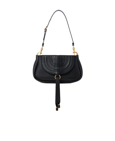 Chloé Marcie Small Shoulder Bag In Black