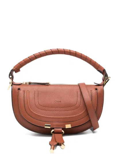 Chloé Chloè Marcie Leather Shoulder Bag In Red
