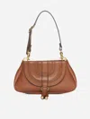 Chloé Small Clutch Marcie In Leather Brown