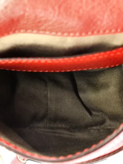 Pre-owned Chloé Marcie Leather Small Crossbody Bag In Red