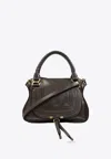 Chloé Marcie Leather Top Handle Bag In Green