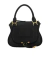 Chloé Marcie Medium Leather Handbag With Removable Shoulder Strap In Black