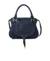 Chloé Marcie Leather Tote Bag In Black