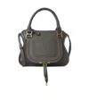 Chloé Small Marcie Leather Shoulder Bag In Black