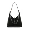 Chloé Marcie Small Hobo Bag In Shiny Calfskin In Black