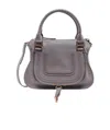 Chloé Marcie Leather Tote-bag In Gray