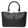 Chloé Chloe Marcie Leather Tote Bag In Black In Black