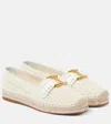 Chloé X High Summer Marcie Crochet Buckle Espadrilles In White