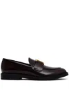 Chloé Marcie Loafer Red Size 6 100% Calf-skin Leather In 红色