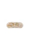 Chloé Marcie Marbled-pattern Hair Clip In Yellow