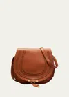 Chloé Marcie Medium Slim Crossbody Bag In Grained Calfskin In Tan