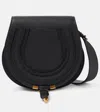 Chloé Marcie Leather Saddle Bag In Black