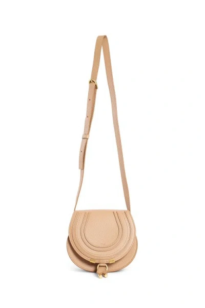 Chloé Marcie Medium Leather Crossbody Bag In Brown