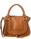Chloé Chloe Marcie Medium Leather Top Handle Bag In Beige