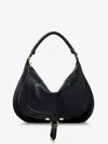 Chloé Marcie Medium Leather Shoulder Bag In Black