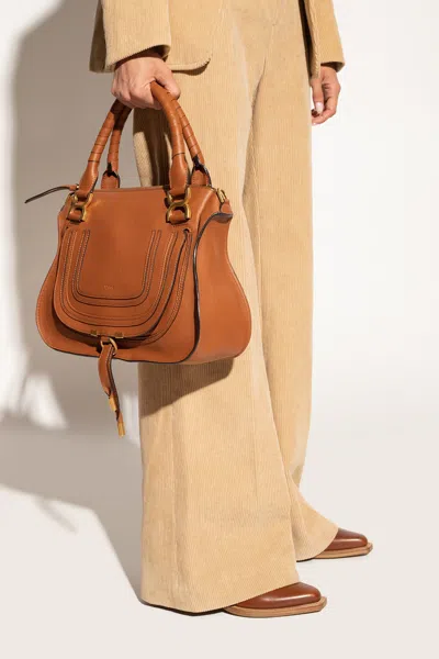 Chloé ‘marcie Medium' Leather Shoulder Bag In Brown