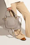 Chloé ‘marcie Medium' Leather Shoulder Bag In Grey