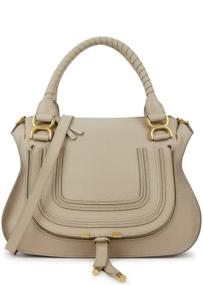Chloé Chloe Marcie Medium Leather Top Handle Bag In Brown
