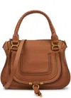 Chloé Chloe Marcie Medium Leather Top Handle Bag In Tan