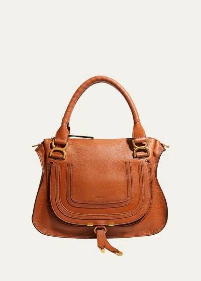 Chloé Marcie Medium Satchel Bag In Brown