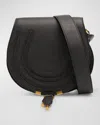 Chloé Marcie Medium Slim Crossbody Bag In Grained Calfskin In Black