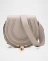 Chloé Marcie Medium Slim Crossbody Bag In Grained Calfskin In Gray