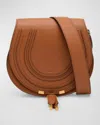 Chloé Marcie Medium Slim Crossbody Bag In Grained Calfskin In Beige