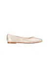 Chloé Marcie Metallic Ballerina Shoes In Nude